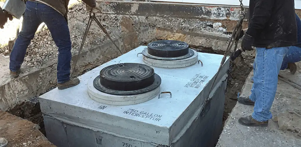Grease trap installation for a commercial property drainage system in Miami, FL