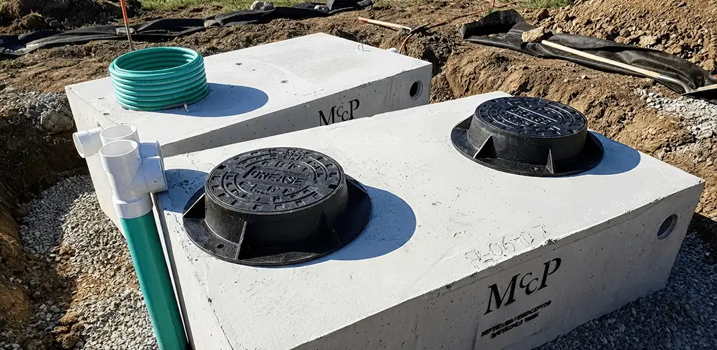Grease trap installation unit set in place for drainage protection in Miami, FL